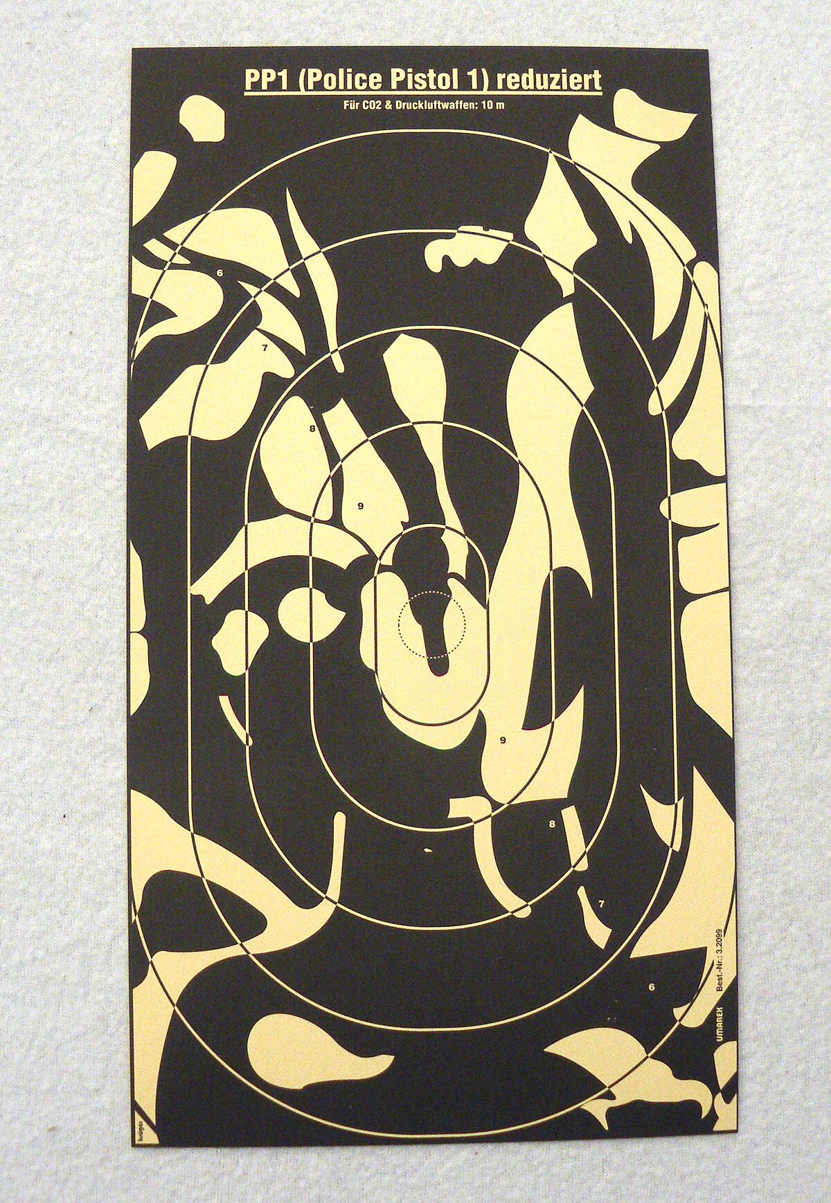 50 Zielscheiben BDMP 17 x 31.5 cm PP1 reduziert