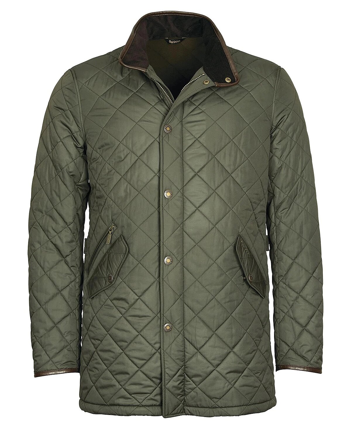 Barbour Long Powell Quilt oliv