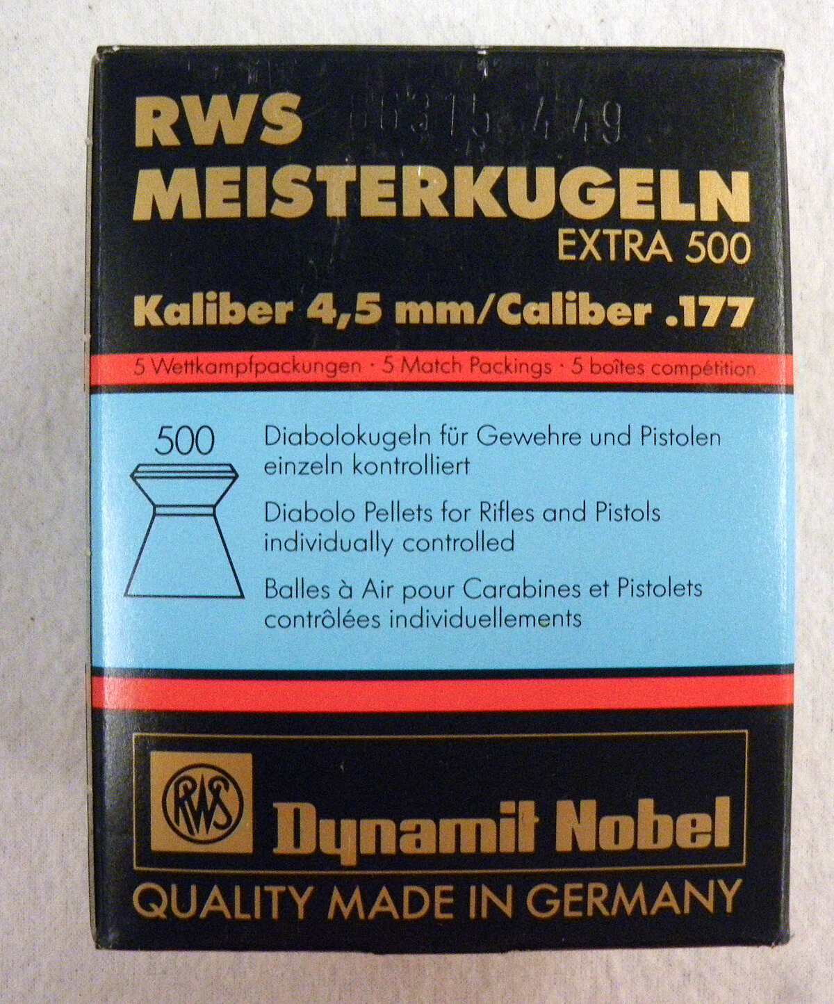 RWS Meisterkugel Extra 500 - 500 Stck. einzeln