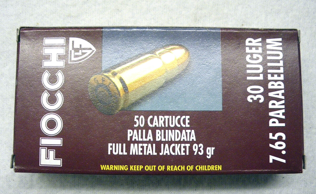 Fiocchi 7,65 Parabellum .30 Luger 93gr. VM