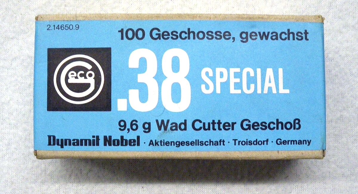 Geco Geschosse .38 spec. 9,6g WC gewachst