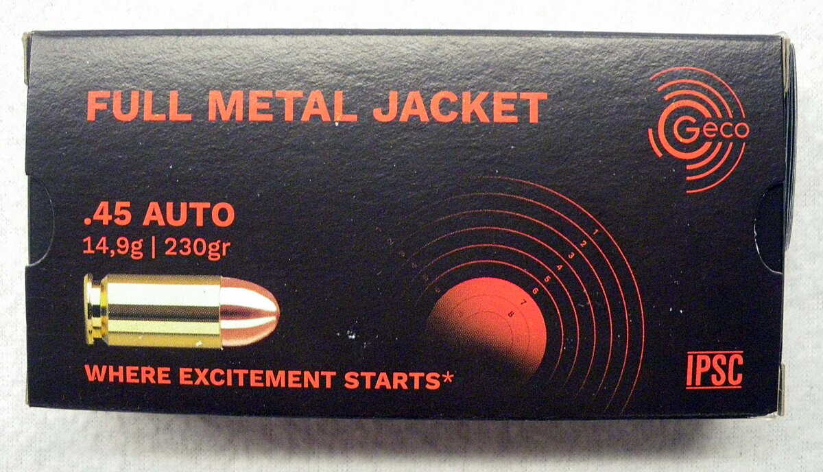 Geco .45 AcP VMR 230 grs. - Pistolenmunition