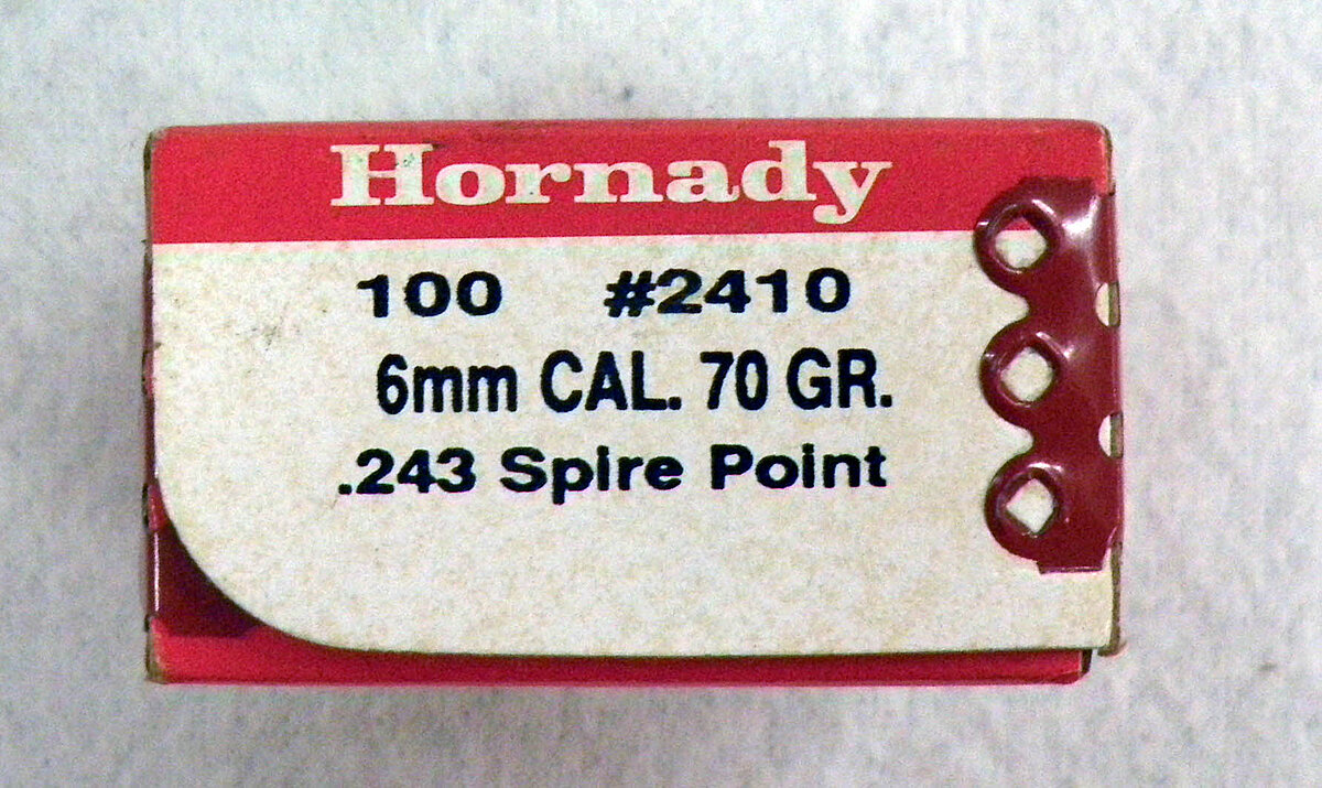 Hornady Geschosse .243 Spire Point 70gr