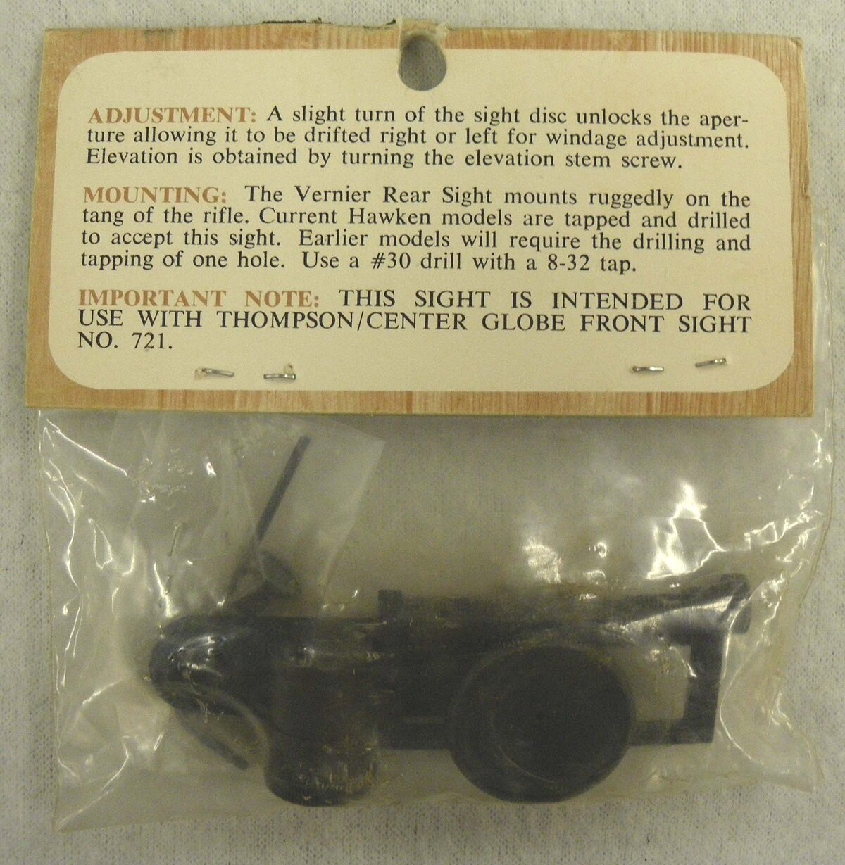 Hawken Vernier Tang Sight No. 719