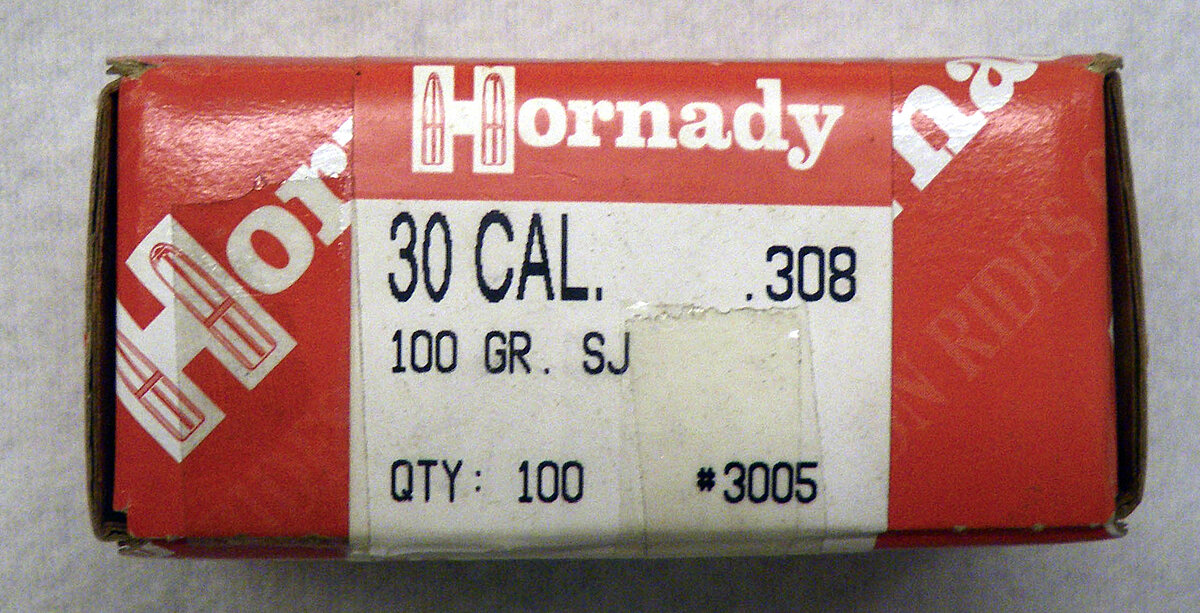 Hornady Geschosse .308 SJ 100gr.