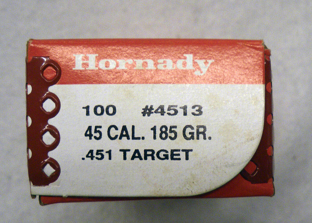 Hornady Geschosse .451 Target 185gr.