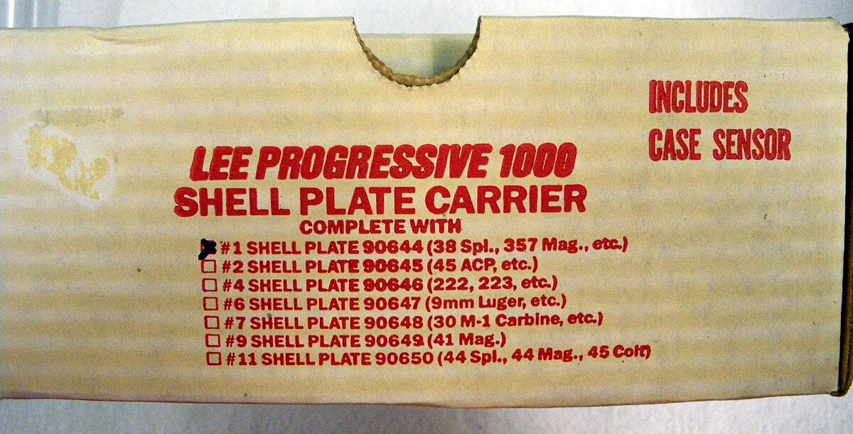 Lee Pro 1000 Shell Plate Carrier