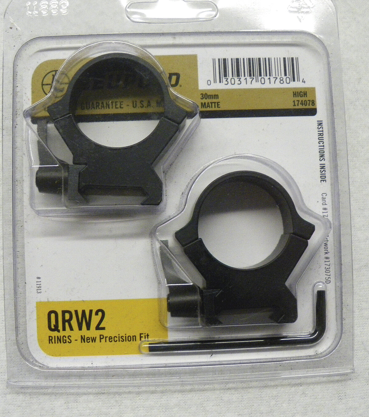 Leupold QRW2 Montageringe 30mm high