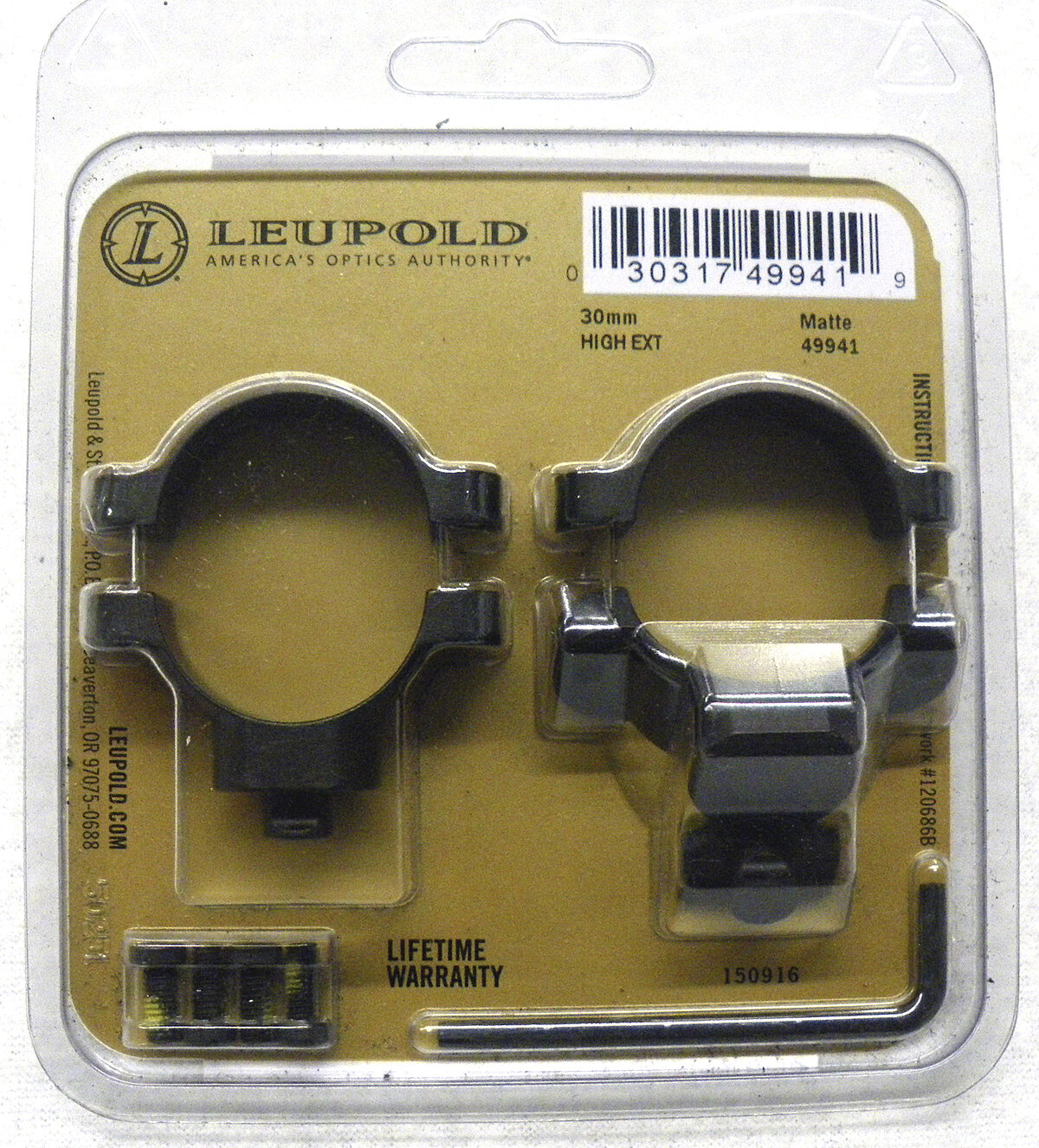 Leupold Quick Release QR Ringe Montage 30mm gekr�pft