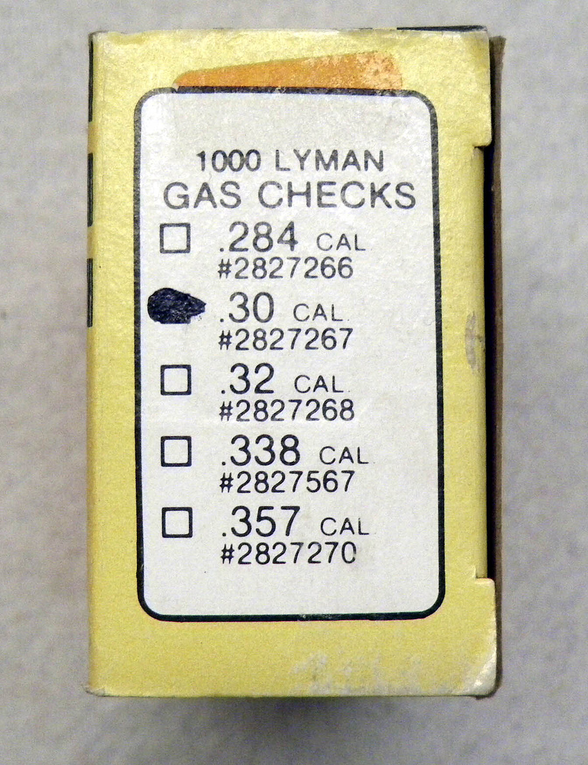 Lyman Gas Checks .30