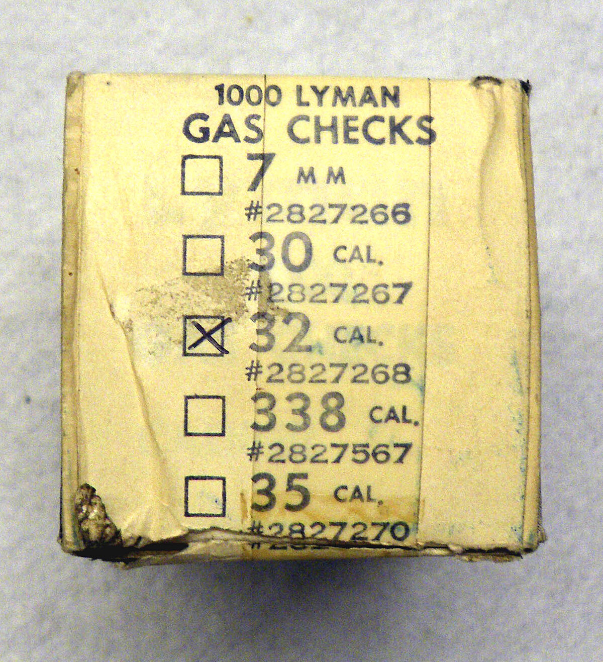 Lyman Gas Checks .32