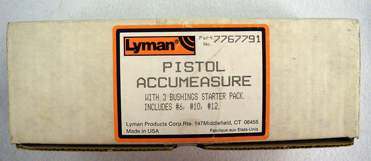 Lyman Pistol Accumeasure