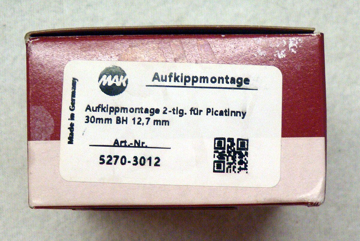MAK Aufkippmontage 2-tlg. fr Picatinny
