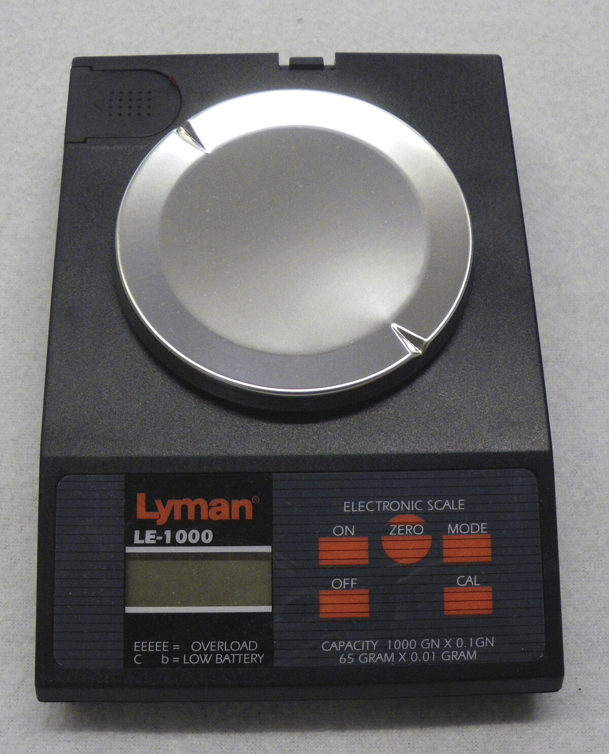 Lyman elektrische Pulverwaage LE-1000 mit Adapter