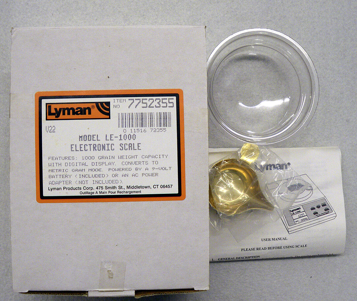 Lyman elektrische Pulverwaage LE-1000