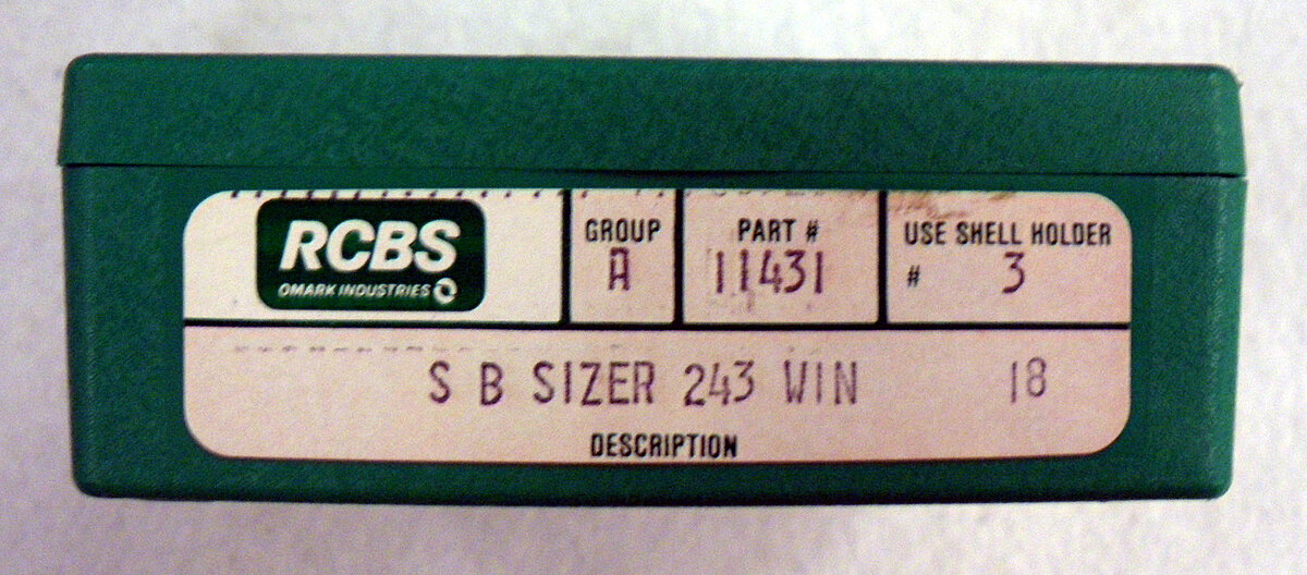 RCBS Small Base Sizer Die .243 Win