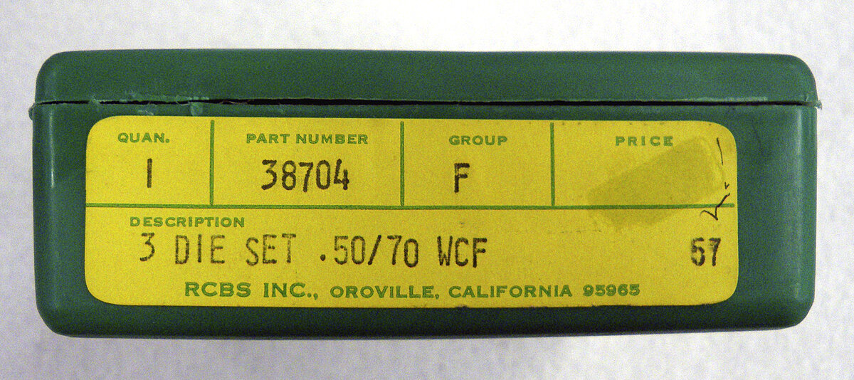 RCBS 3 Die Set 50/70 WCF