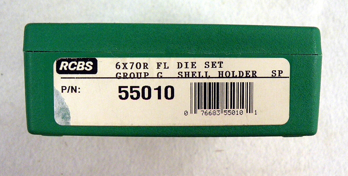 RCBS FL Die Set Shell Holder SP 6 x 70 R