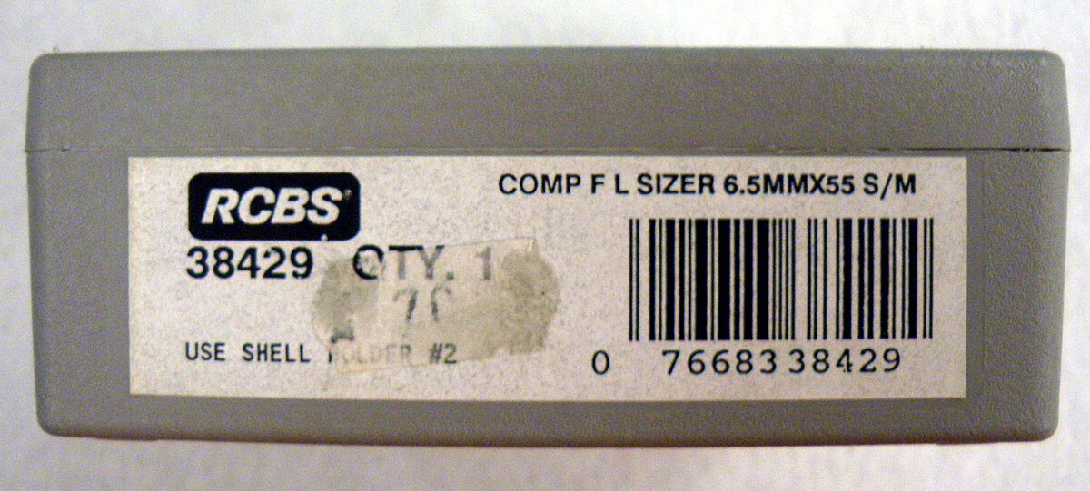 RCBS Comp F L Sizer 6,5mm x 55 S/M