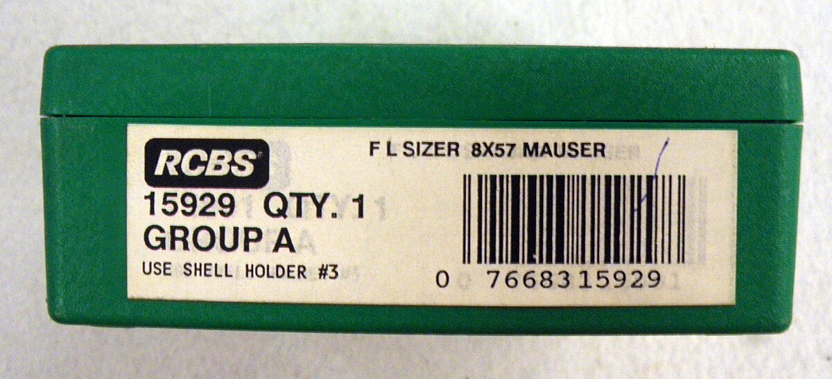 RCBS F L Sizer 8 x 57 Mauser