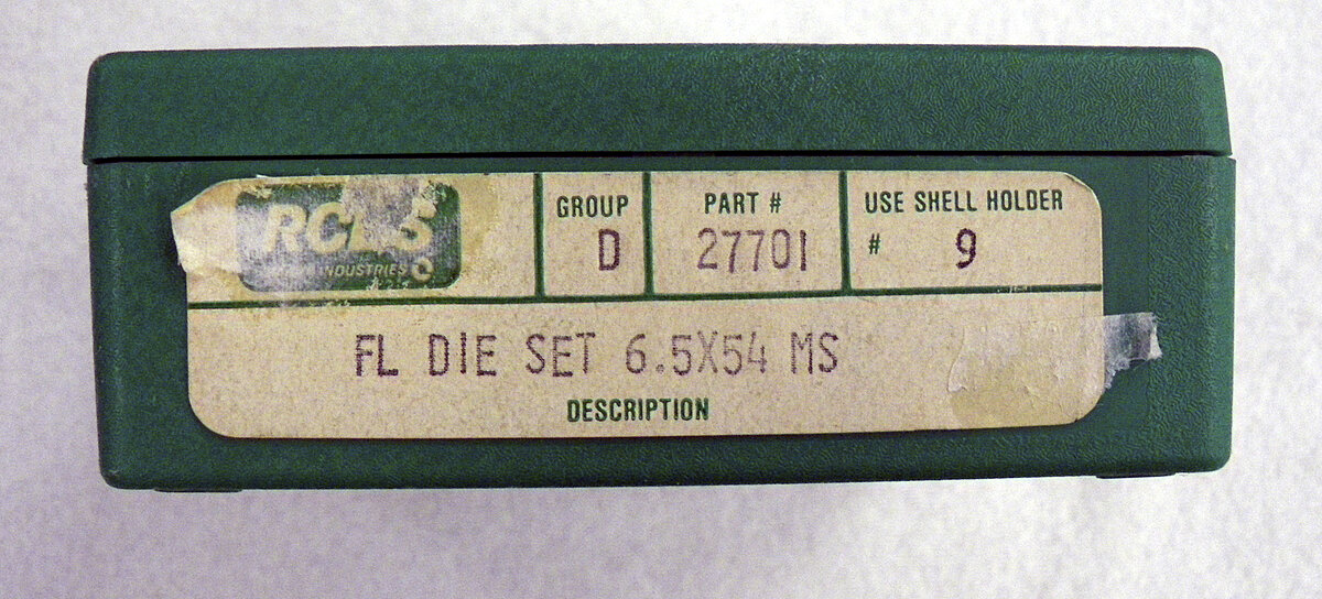 RCBS FL Die Set 6,5x54 MS
