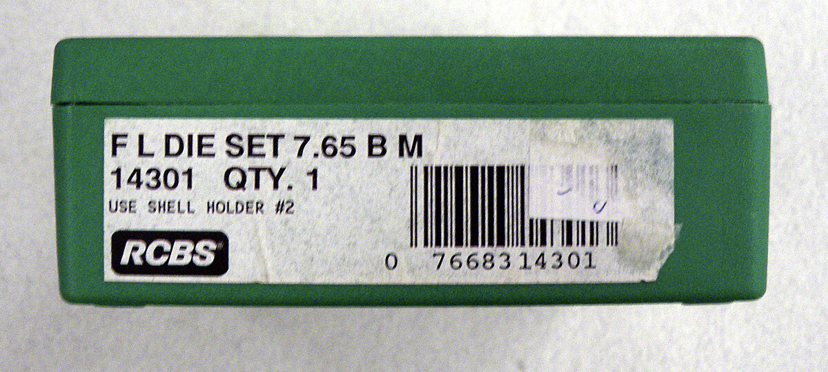 RCBS FL Die Set 7,65 x 53 BM Belgisch Mauser