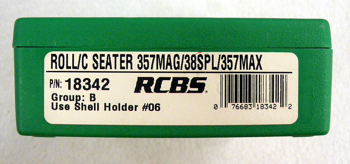 RCBS RollC Seater .357Mag .38SPL .357Max