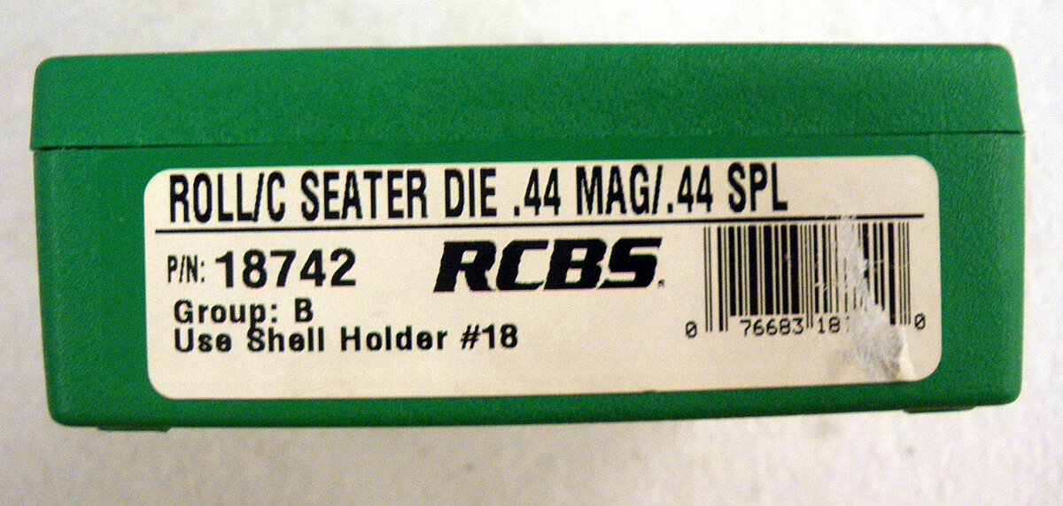 RCBS RollC Seater Die .44 Mag, .44 SPL