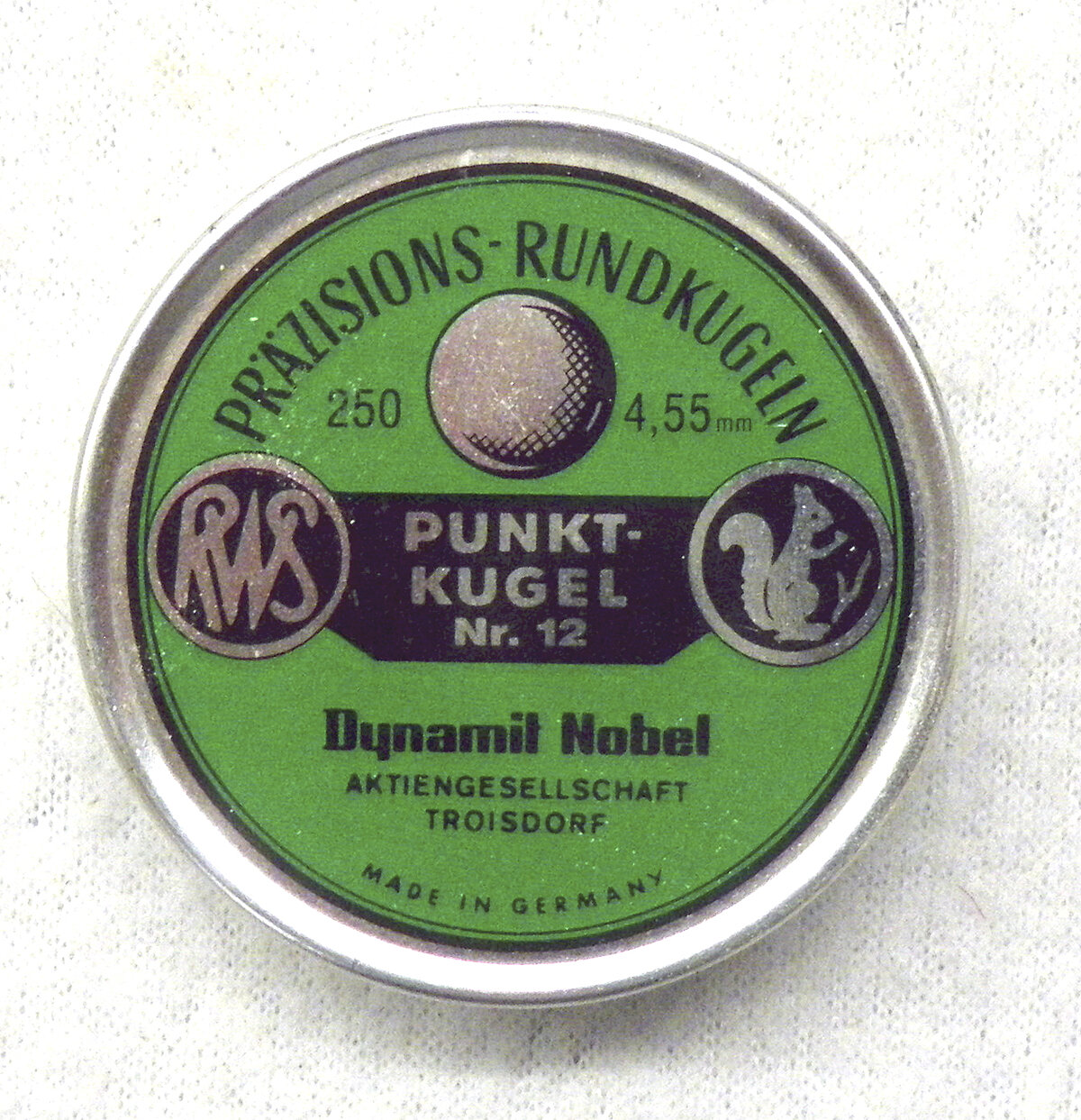 RWS Rundkugeln Nr. 12 4,55mm
