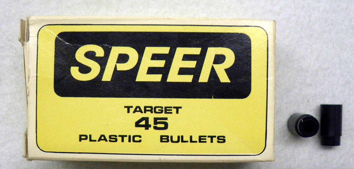 Speer Plastic Bullets .45