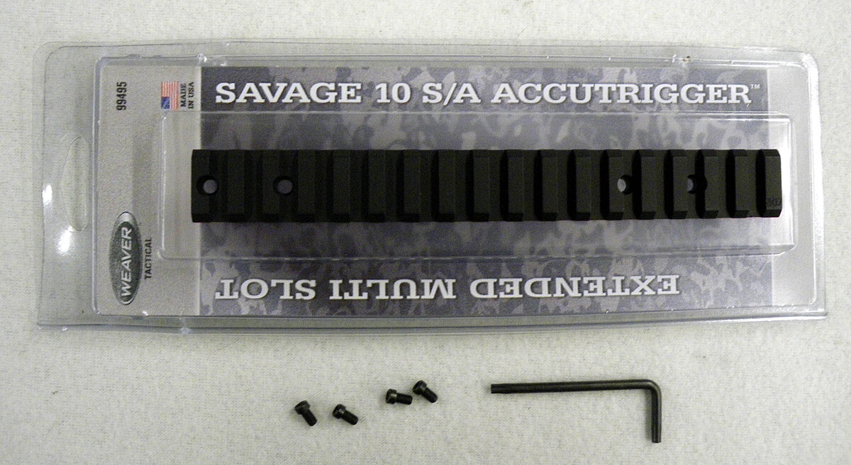 Weaver Extended Multi Slot Savage 10 S/A Accutrigger