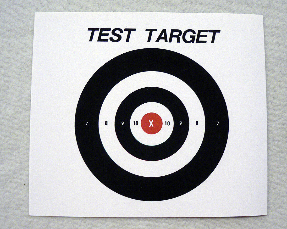 Zielscheibe Test Target (25 Stck.)