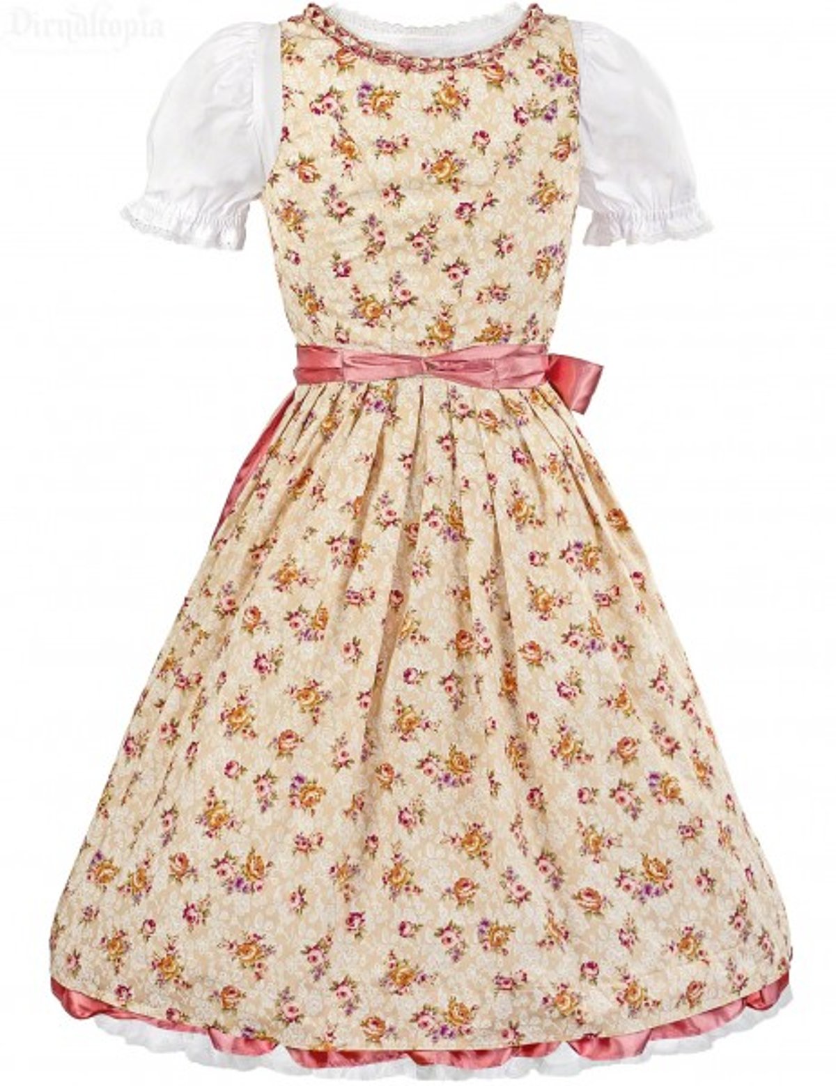 Alpenfee Mididirndl Caramel