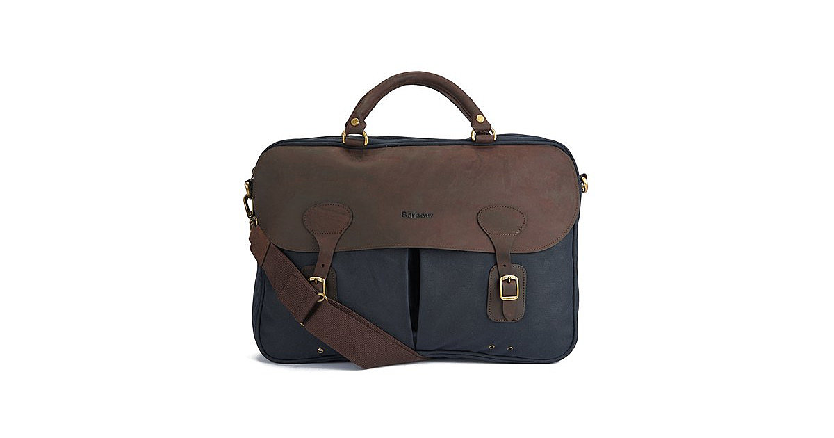 Barbour Wax Leather Briefcase - gewachste Aktentasche