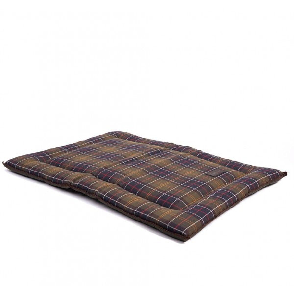 Barbour Tartan Flat Dog Bed