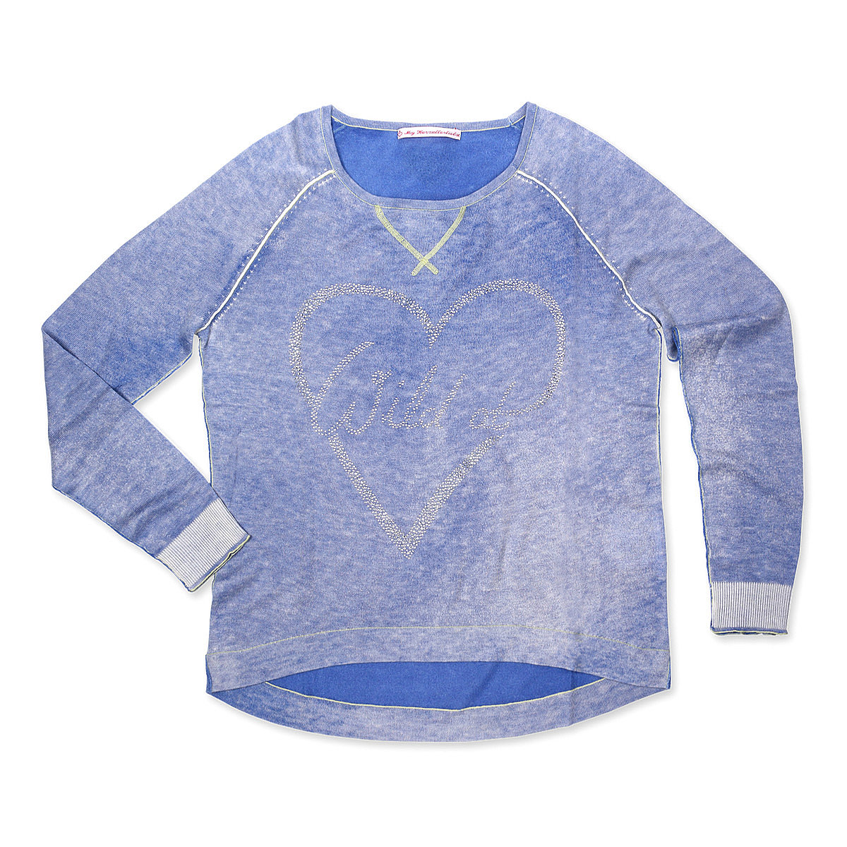 My Herzallerliebst Damenpullover Wild at Heart blau