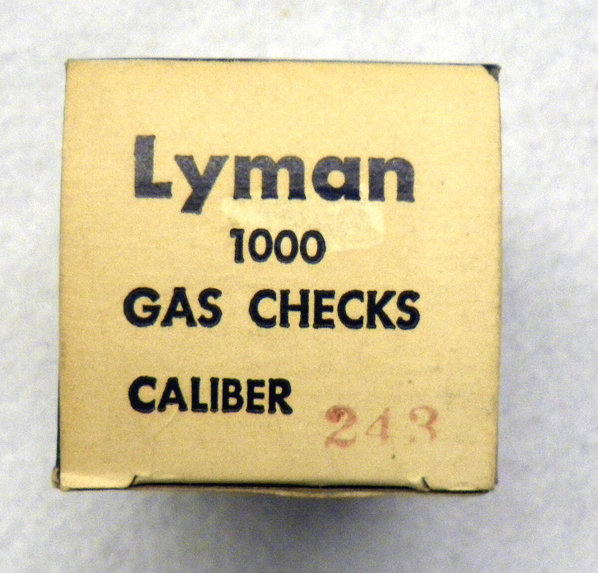Lyman Gas Checks .243