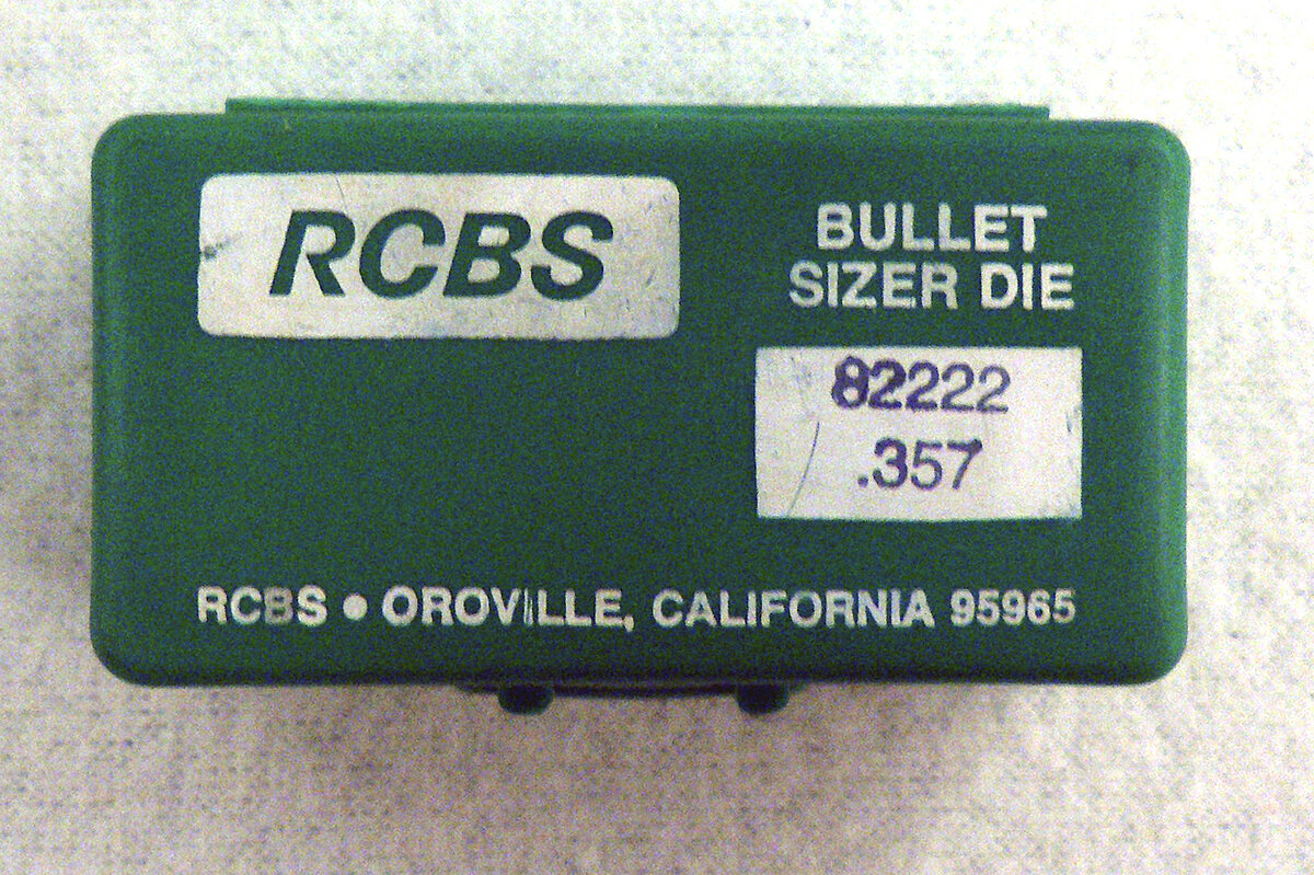 RCBS Bullet Sizer Die .357