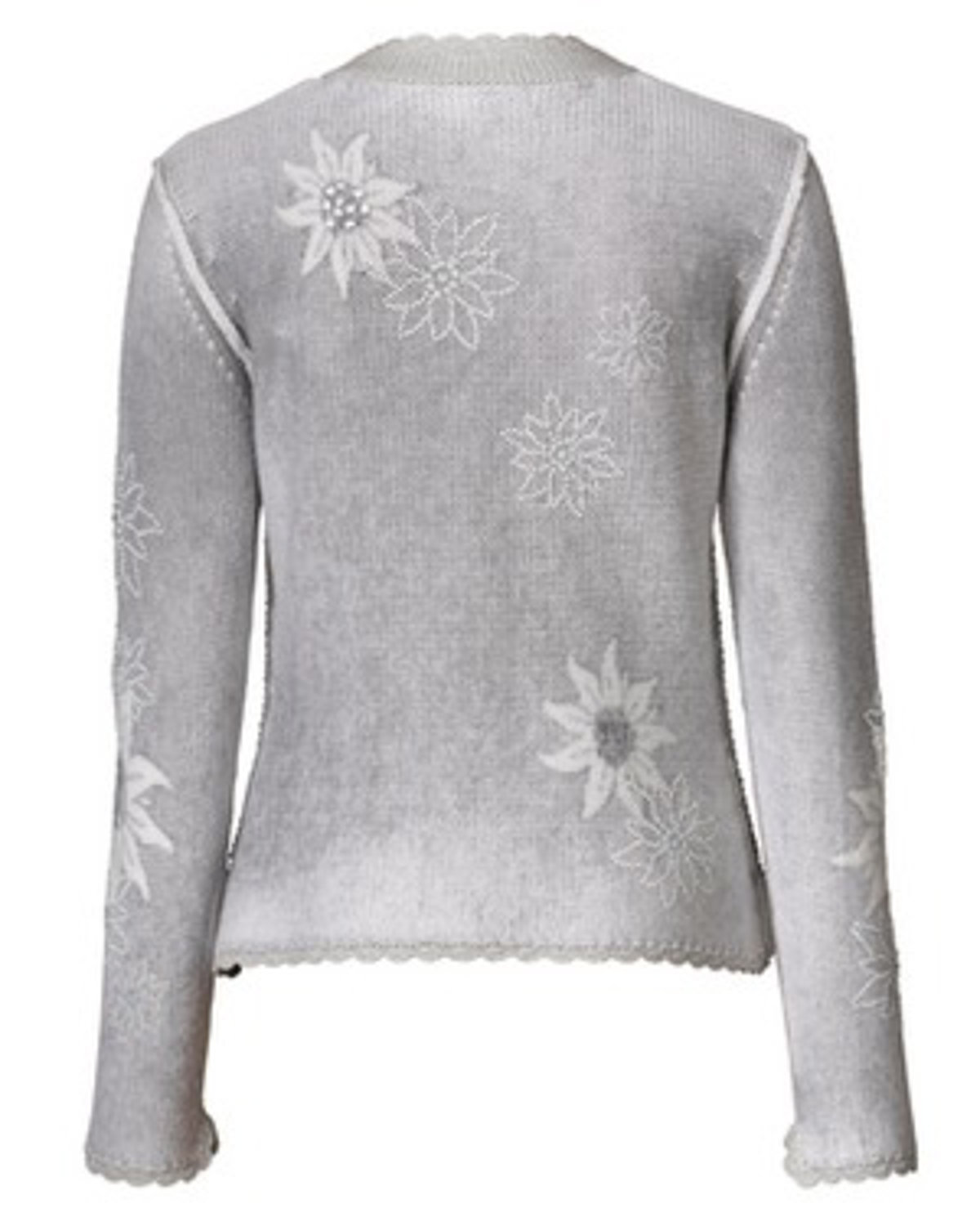 Zaubermasche Strickjacke Edelwei grau