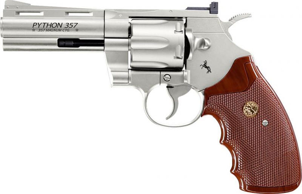 Colt Python 4 vernickelt -  Co2 Revolver
