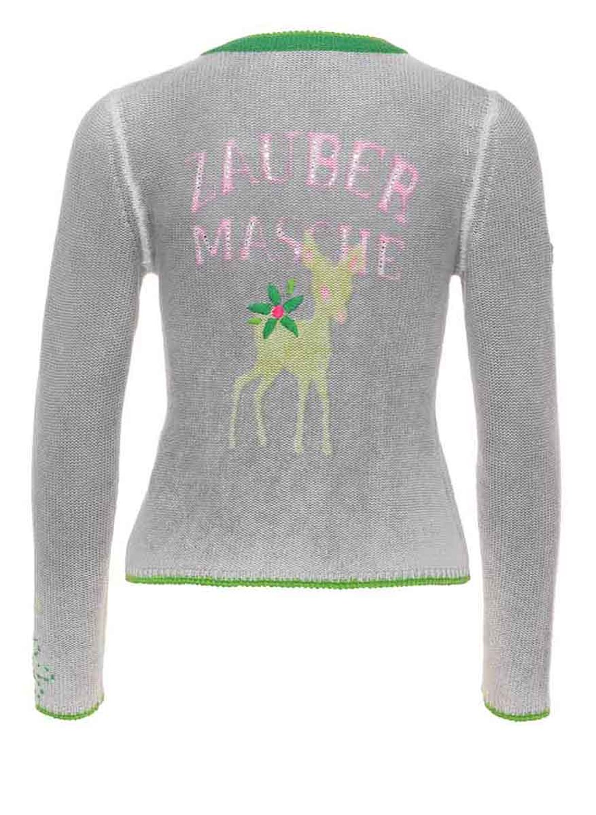 Zaubermasche Strickjacke mit Blumenmuster
