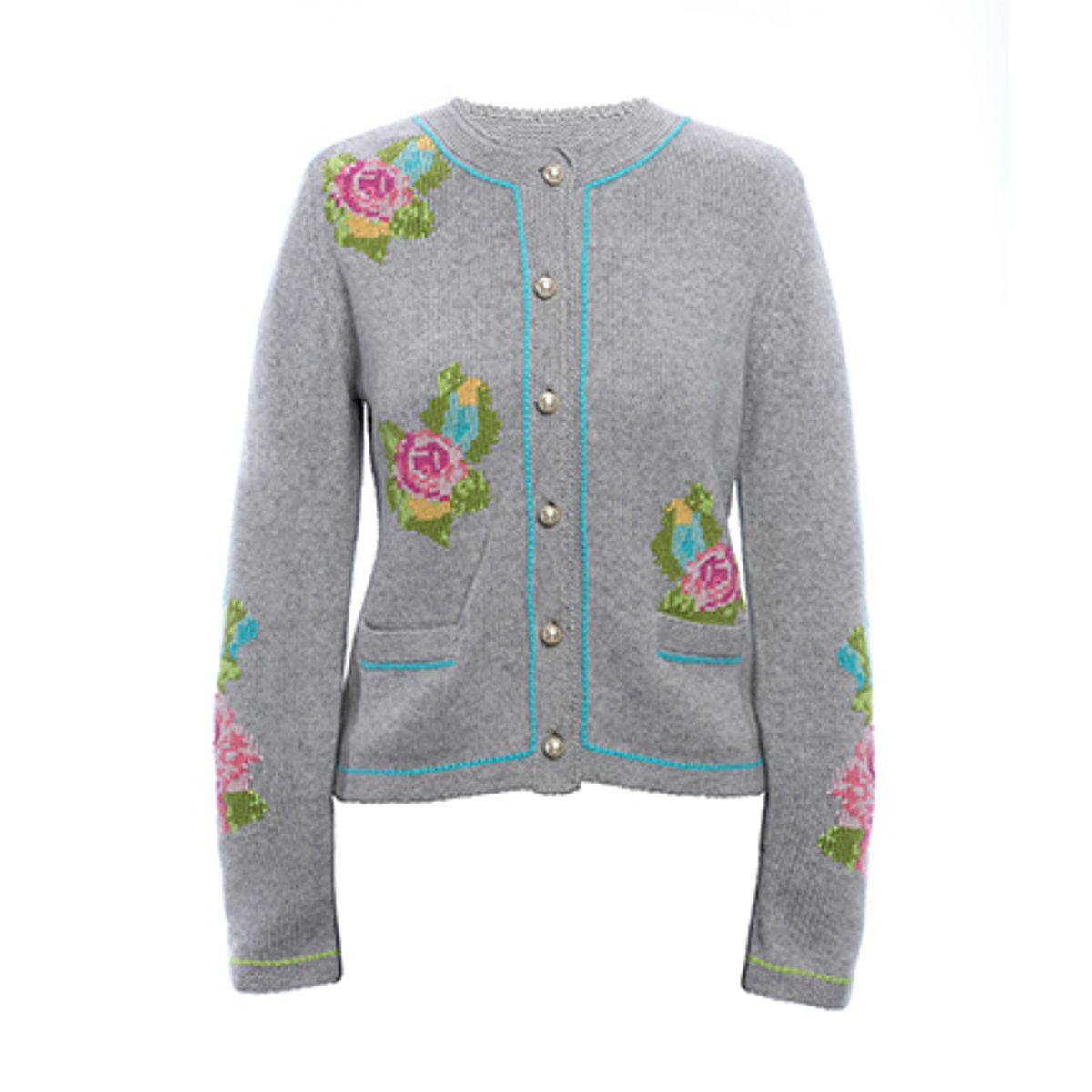 Zauberblume Strickjanker mit Blumenstick