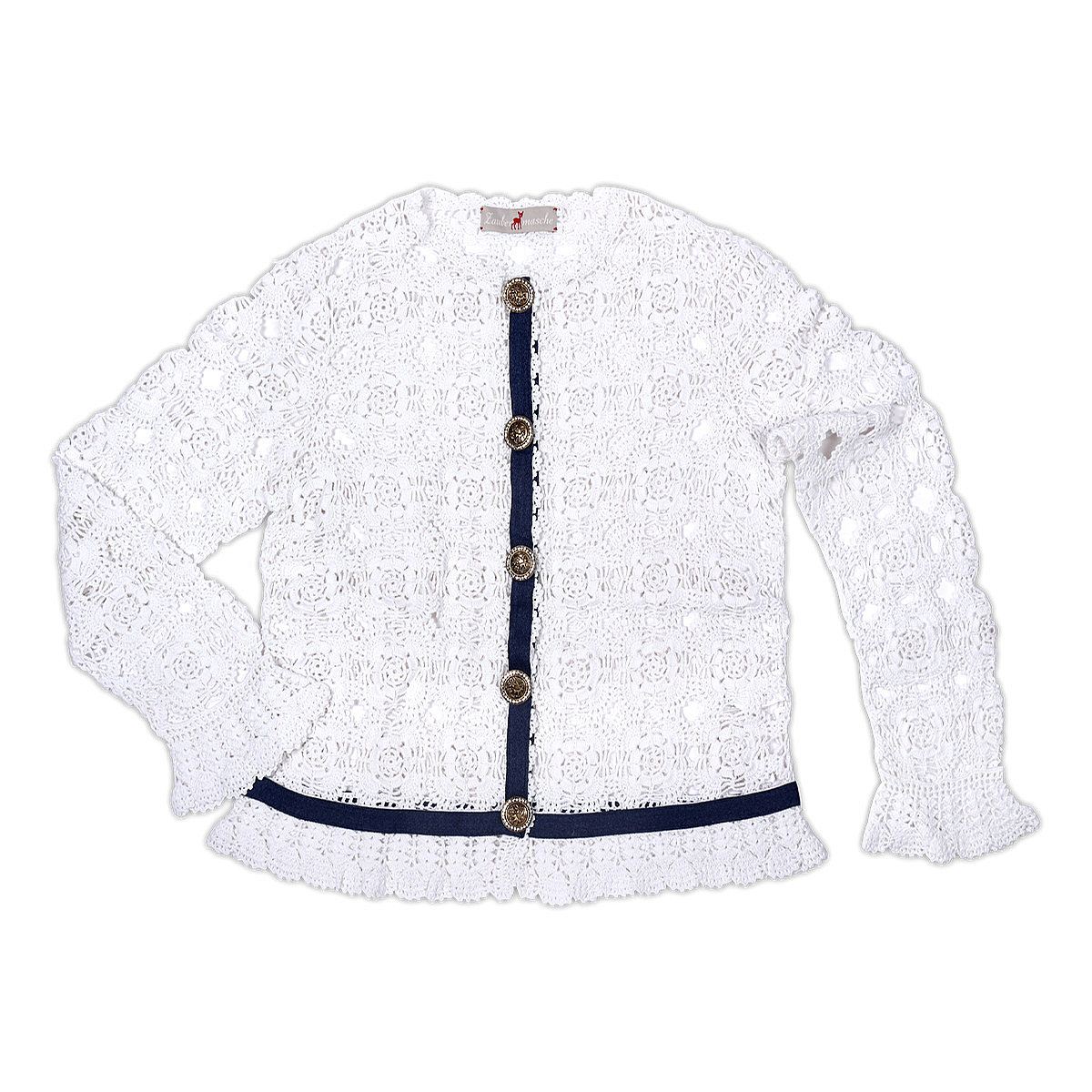 Zaubermasche Strickjacke Hkelspitze