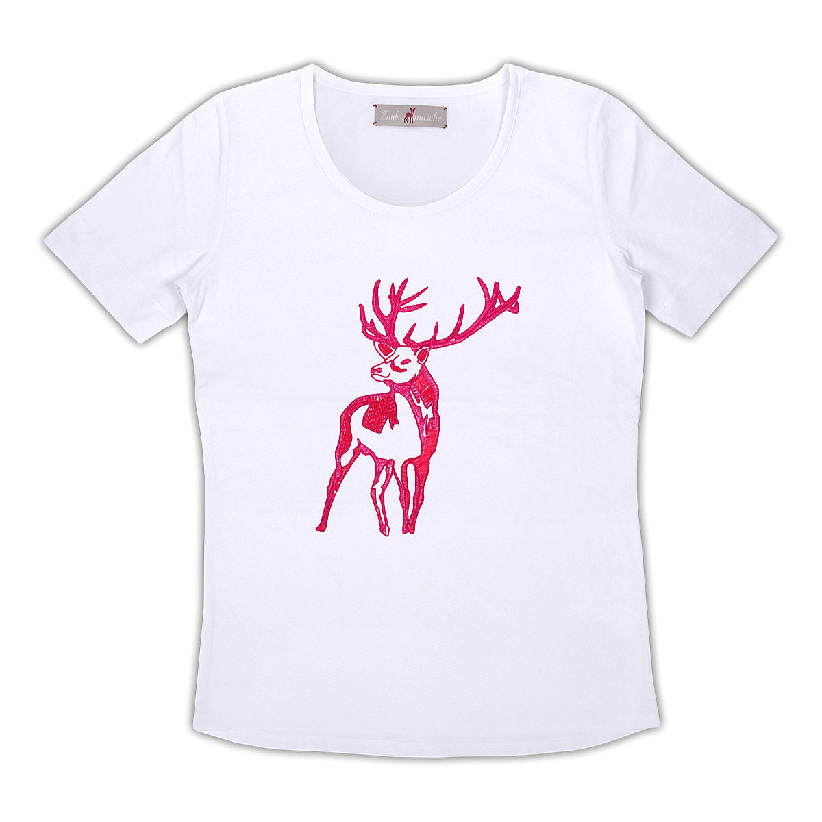 Zaubermasche Shirt Hirsch pink