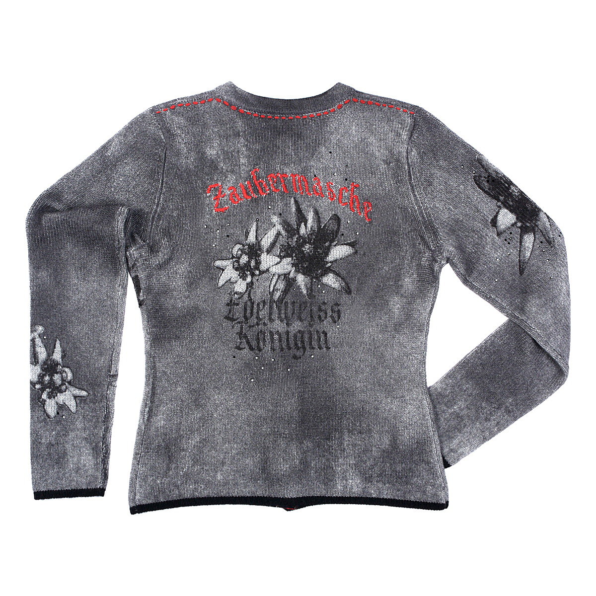 Zaubermasche Strickjacke Bock und Edelwei