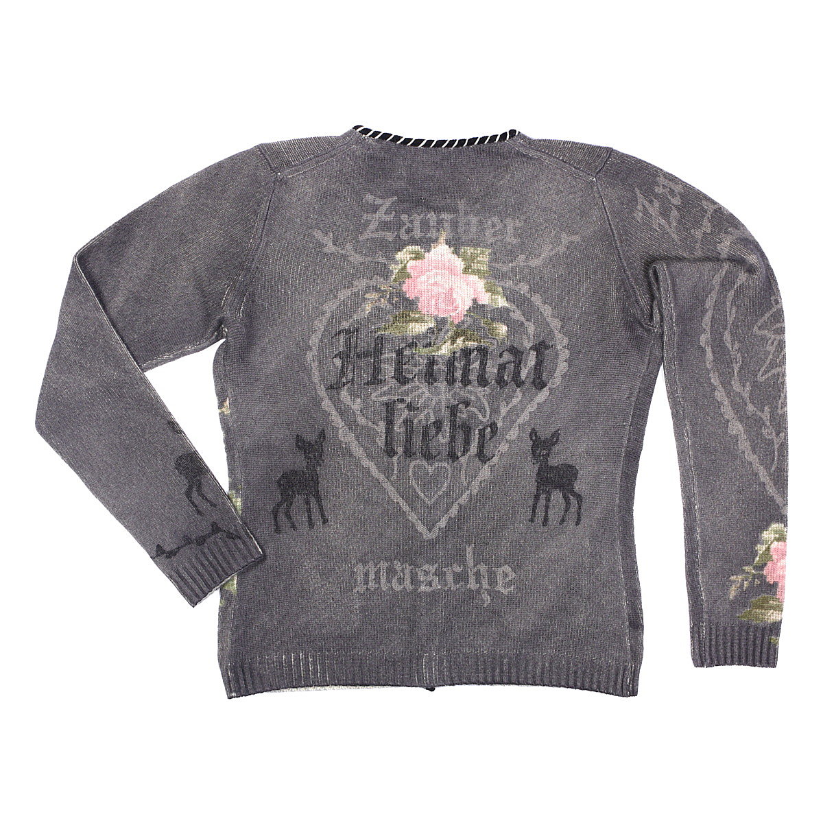Zaubermasche Strickjacke Print und Strass