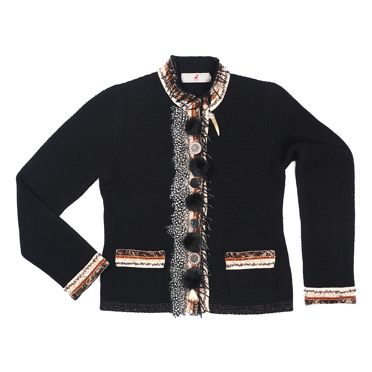 Zaubermasche Strickjacke mit Frontleiste