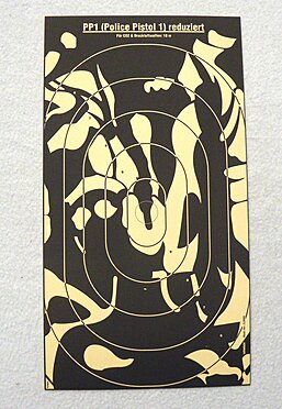 50 Zielscheiben BDMP 17 x 31.5 cm PP1 reduziert