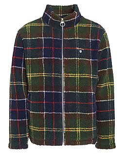 Barbour Tartan Sherpa Fleece Jacket