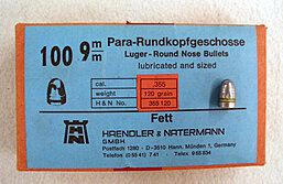 H&N Geschosse 9mm Luger Rundkopf .355